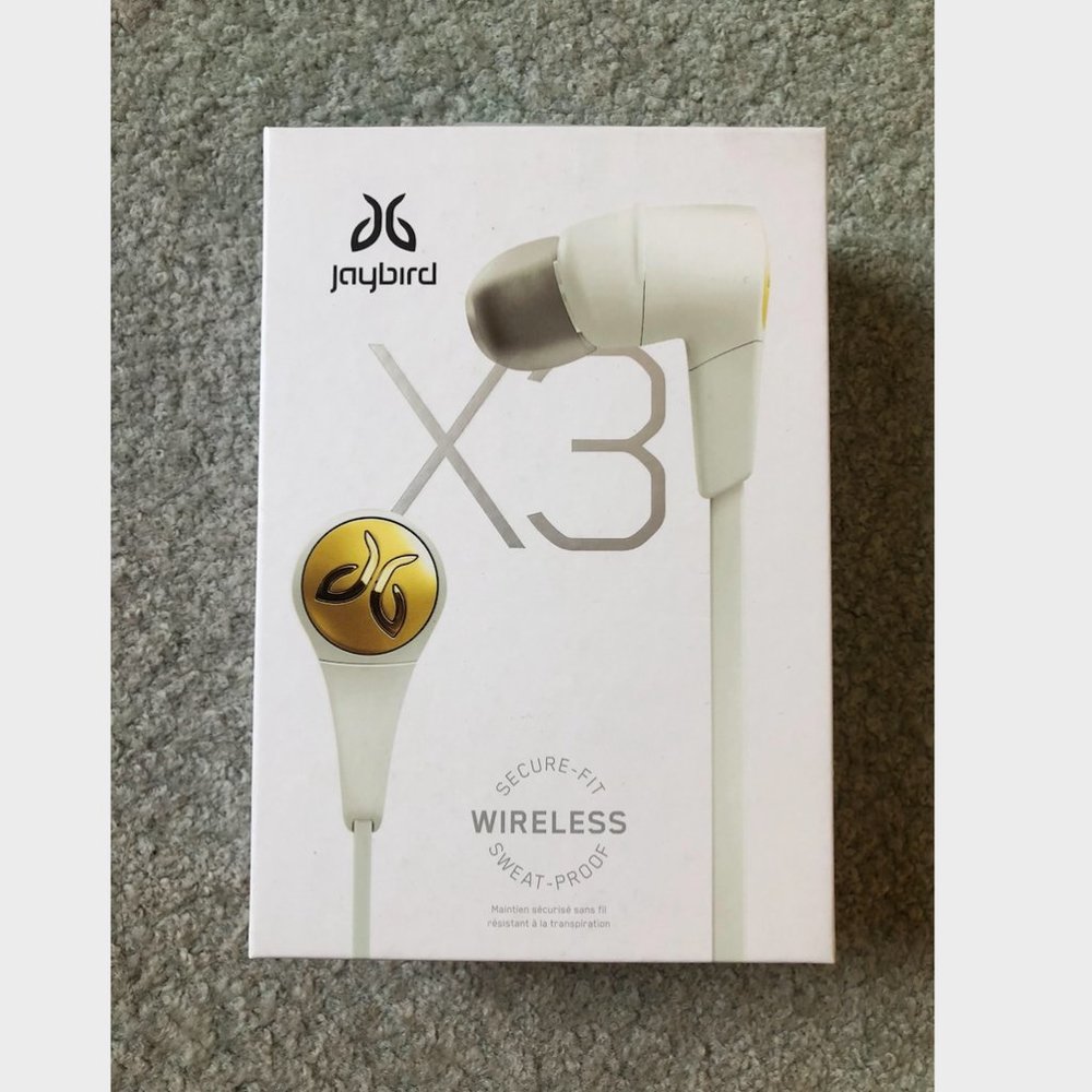 Jaybird X3 in-Ear Wireless Bluetooth Sports Sweat-Proof Headphones White